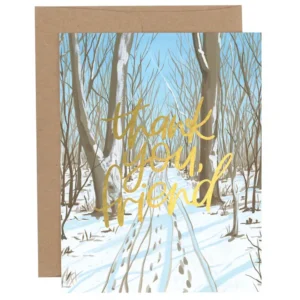 1CANOE2 | Tarjeta Agradecimiento - Snowy Tracks