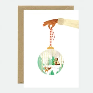 ALL THE WAYS TO SAY | Tarjeta de Navidad con sobre - Bola Navidad
