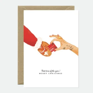 ALL THE WAYS TO SAY | Tarjeta de Navidad con sobre - Santa Claus