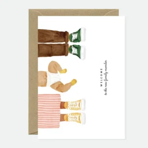 ALL THE WAYS TO SAY | Tarjeta de Nacimiento con sobre - Welcome Baby