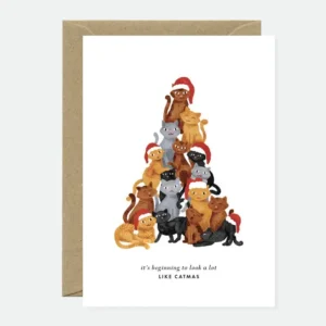 ALL THE WAYS TO SAY | Tarjeta de Navidad con sobre - Catmas