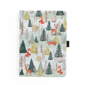 ARCHER & OLIVE | Cuaderno A5 Malla Puntos - Fox In Winter Woods