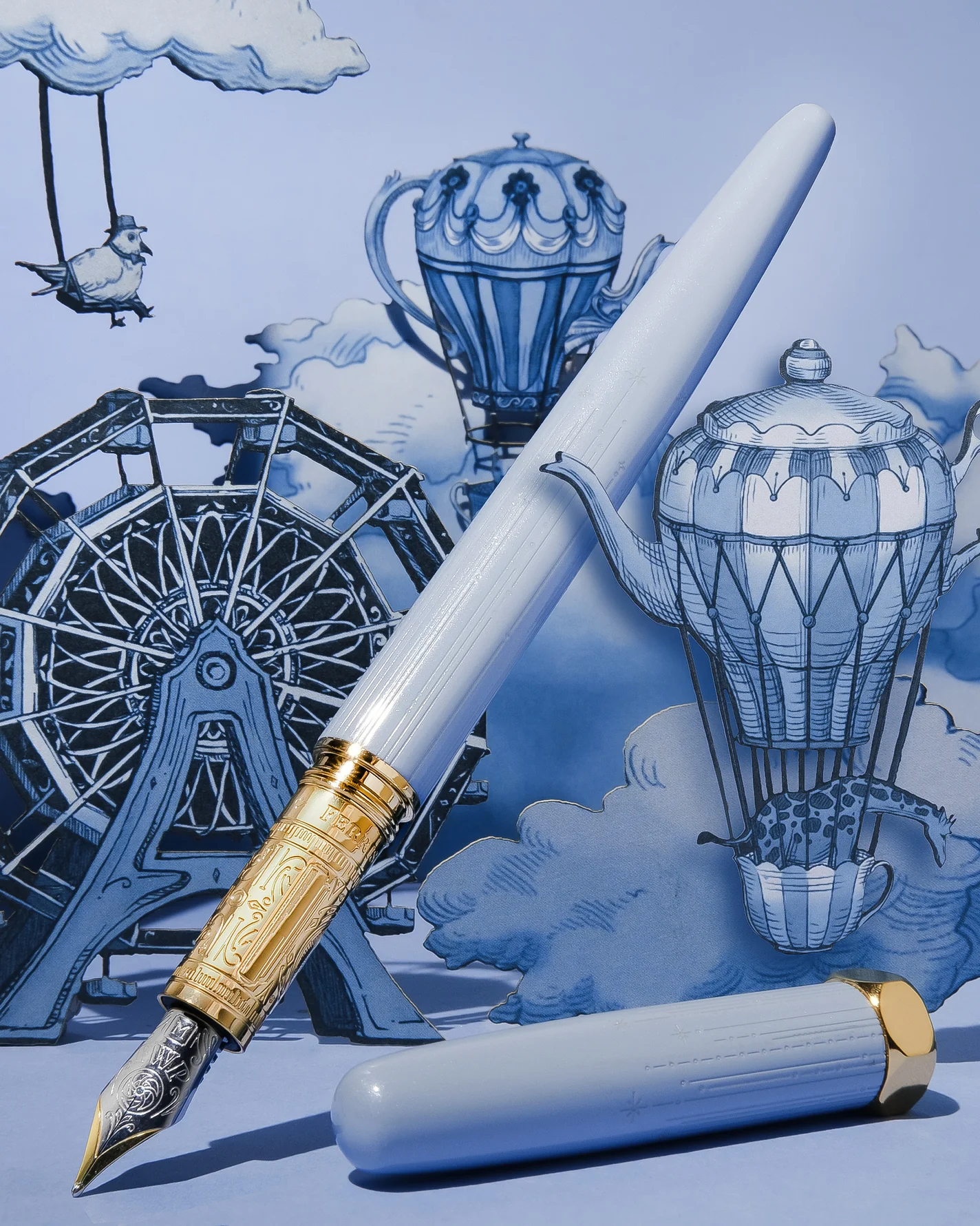 FERRIS WHEEL PRESS | Pluma Estilográfica Latón THE BIJOU - Forget me Not - Imagen 13