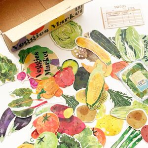 GREETING LIFE | Pegatinas holográficas Hako Seal (40) - Vegetables