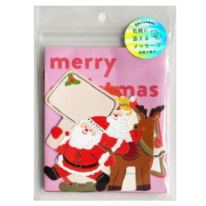 GREETING LIFE | Set 5 Mini Tarjetas de Navidad con sobre - Santa Claus