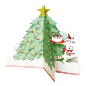 GREETING LIFE | Tarjeta de Navidad 3D - Dancing Cat