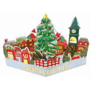 GREETING LIFE | Tarjeta de Navidad 3D - Town Tree