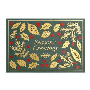 GREETING LIFE | Tarjeta de Navidad FOIL - Leaf