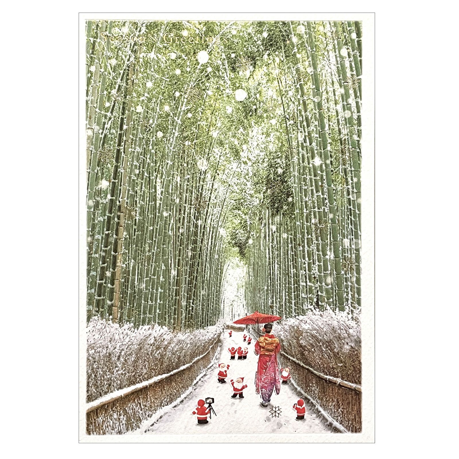 GREETING LIFE | Tarjeta de Navidad ONG MÉDICOS DEL MUNDO - Mini Santa Bamboo