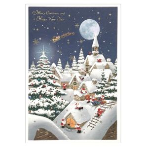 GREETING LIFE | Tarjeta de Navidad ONG MÉDICOS DEL MUNDO - Mini Santa Tejados