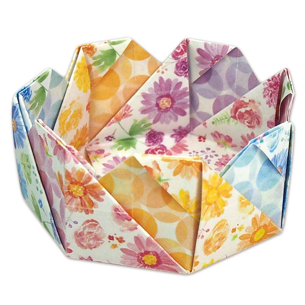 TOYO | Hojas de papel Origami (120) - Chiyogami Twin Colors - 4 diseños doble cara - Imagen 3