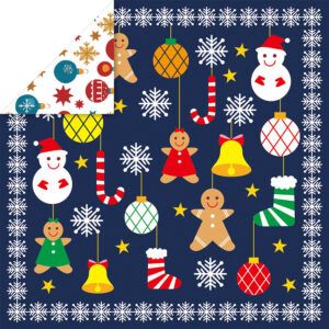 TOYO | Hojas de papel Origami (30) - Chiyogami Christmas - 3 diseños doble cara