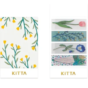 KING JIM | Masking Tape Precortado KITTA CLEAR - Flower