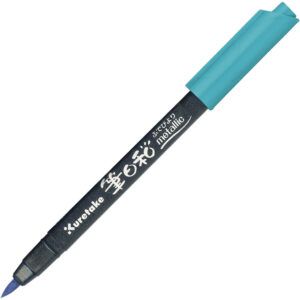 KURETAKE | Brush Pen ZIG FUDEBIYORI - Metallic - Blue