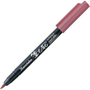 KURETAKE | Brush Pen ZIG FUDEBIYORI - Metallic - Red