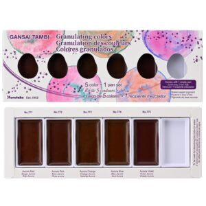 KURETAKE | Paleta 5 Acuarelas Granuladas GANSAI TAMBI
