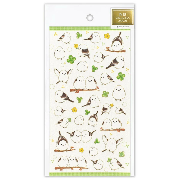 NB CO. | Pegatinas Japanese Seal Large - Shimaenaga and Clover