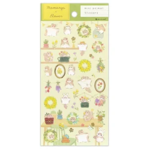 NB CO. | Pegatinas Mini Animal Sticker - Momonga x Flowers