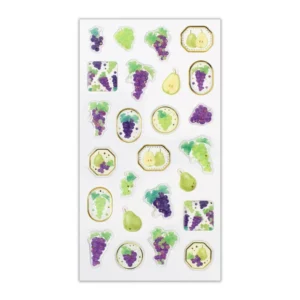 NB CO. | Pegatinas Resin Seal Large - Grape and Pear
