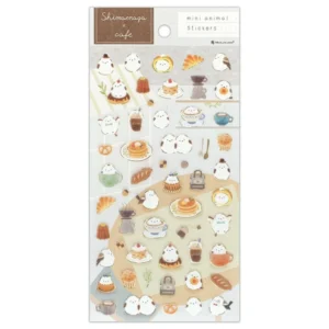 NB CO. | Pegatinas Mini Animal Stickers - Shimaenaga x Cafe