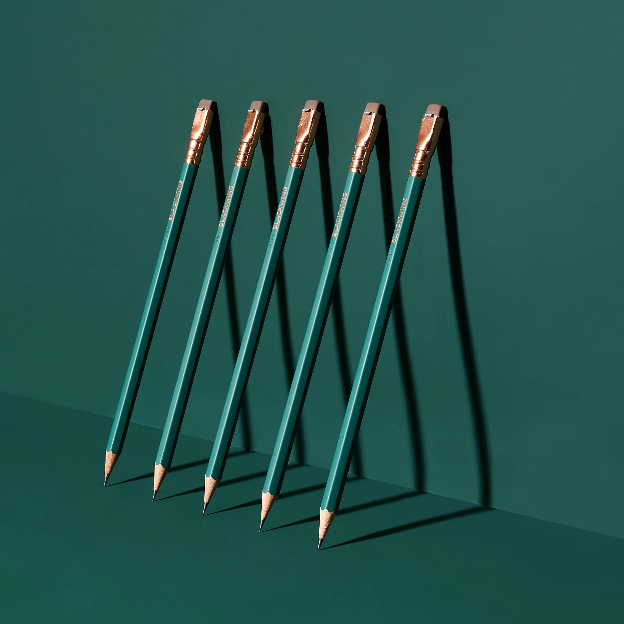BLACKWING Matte | Caja 12 Lápices - (Suave - 4B) - Green