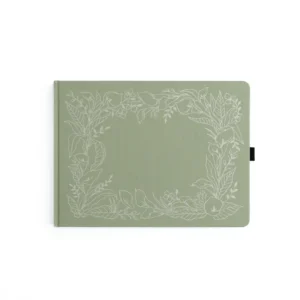 ARCHER & OLIVE | Cuaderno A4 Apaisado Malla Puntos - Lovely Lilies Heirloom