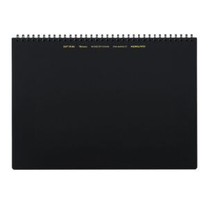 KOKUYO | Cuaderno Soft Ring A4 Cuadriculado 5 mm (70 hojas) – Negro