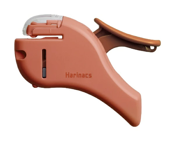 KOKUYO | Grapadora SIN Grapas HARINACS Compact - Salmon - Imagen 5