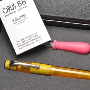 OPUS 88 | Pluma estilográfica Eyedropper KOLORO - Orange Ebonite