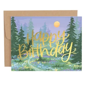 1CANOE2 | Tarjeta Felicitación Cumpleaños - Twilight Garden