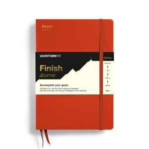 LEUCHTTURM1917 | Libro Cuaderno Objetivos A5 FINISH JOURNAL - Fox Red