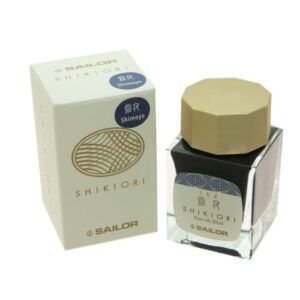 SAILOR | Tintero Vidrio 20 ml SHIKIORI - Azul Shimoyo