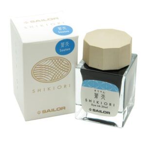 SAILOR | Tintero Vidrio 20 ml SHIKIORI - Azul Souten