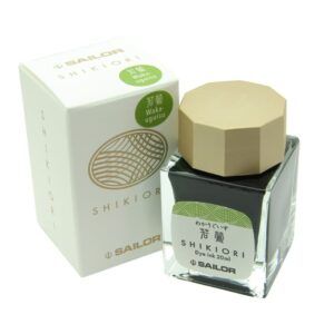 SAILOR | Tintero Vidrio 20 ml SHIKIORI - Verde Waka Uguisu