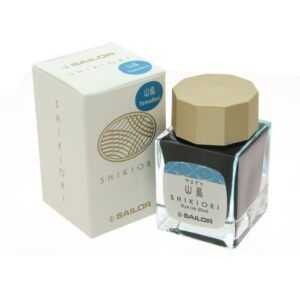 SAILOR | Tintero Vidrio 20 ml SHIKIORI - Azul Yamadori