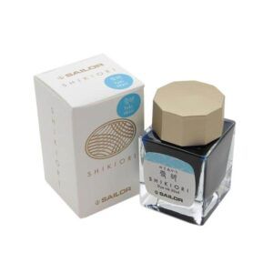 SAILOR | Tintero Vidrio 20 ml SHIKIORI - Azul Yuki Akari