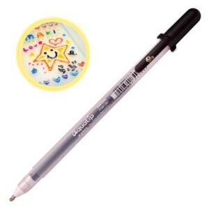 SAKURA | Bolígrafo Multisuperficie Gel 0,8 AQUALIP 3D Gloss - Black