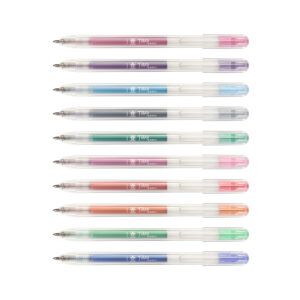 SAKURA | Pack 10 Bolígrafos Gel 0,8 mm BALLSIGN TIARA Purpurina