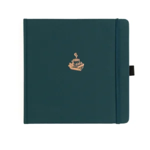 ARCHER & OLIVE | Cuaderno cuadrado (20x20 cm) Malla Puntos - Coffee & Books