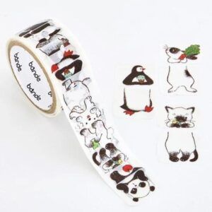 BANDE | Rollo de Pegatinas Washi (120) - Black and white sandwich