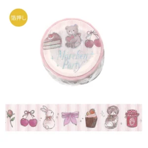 BGM | Masking Tape 20 mm x 5 m FAIRY TALE PARTY - Strawberry