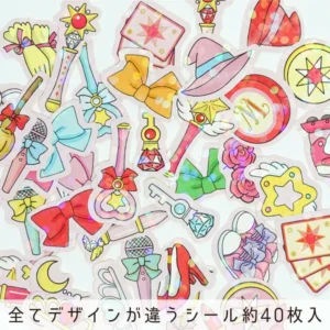 GREETING LIFE | Pegatinas holográficas Hako Seal (40) - Magical Girl