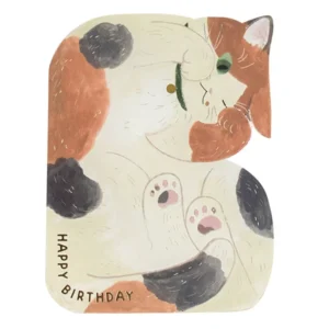 GREETING LIFE | Tarjeta Cumpleaños Pop Up - Calico Cat