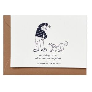 GREETING LIFE | Tarjeta de agradecimiento Mini - Pink Canine