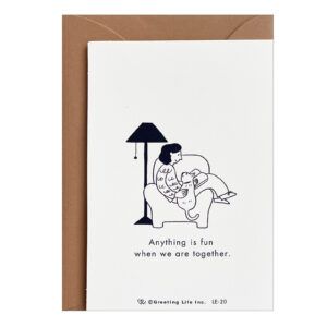 GREETING LIFE | Tarjeta de agradecimiento Mini - Red Cat