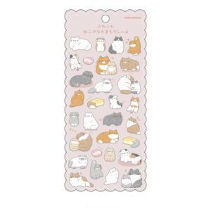 KAMIO JAPAN | Pegatinas FLUFFY SEAL - Long hair cat