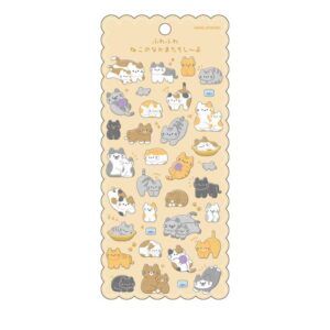 KAMIO JAPAN | Pegatinas FLUFFY SEAL - Short Hair Cat