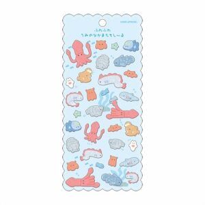 KAMIO JAPAN | Pegatinas FLUFFY SEAL - Deep Sea