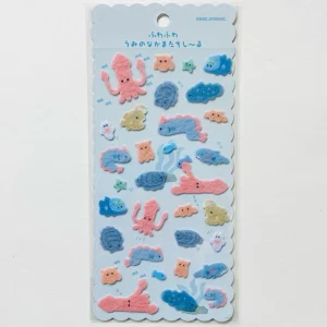KAMIO JAPAN | Pegatinas FLUFFY SEAL - Deep Sea