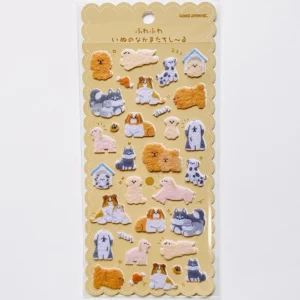 KAMIO JAPAN | Pegatinas FLUFFY SEAL - Dogs